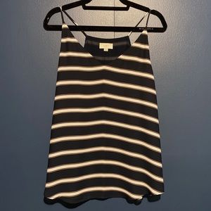 LOFT Striped Flowy Tank Top Navy & Pink 💕